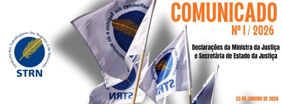 Comunicado nº 1/2026 23/01/2026 Declarações da Ministra da Justiça e Secretária de Estado da Justiça